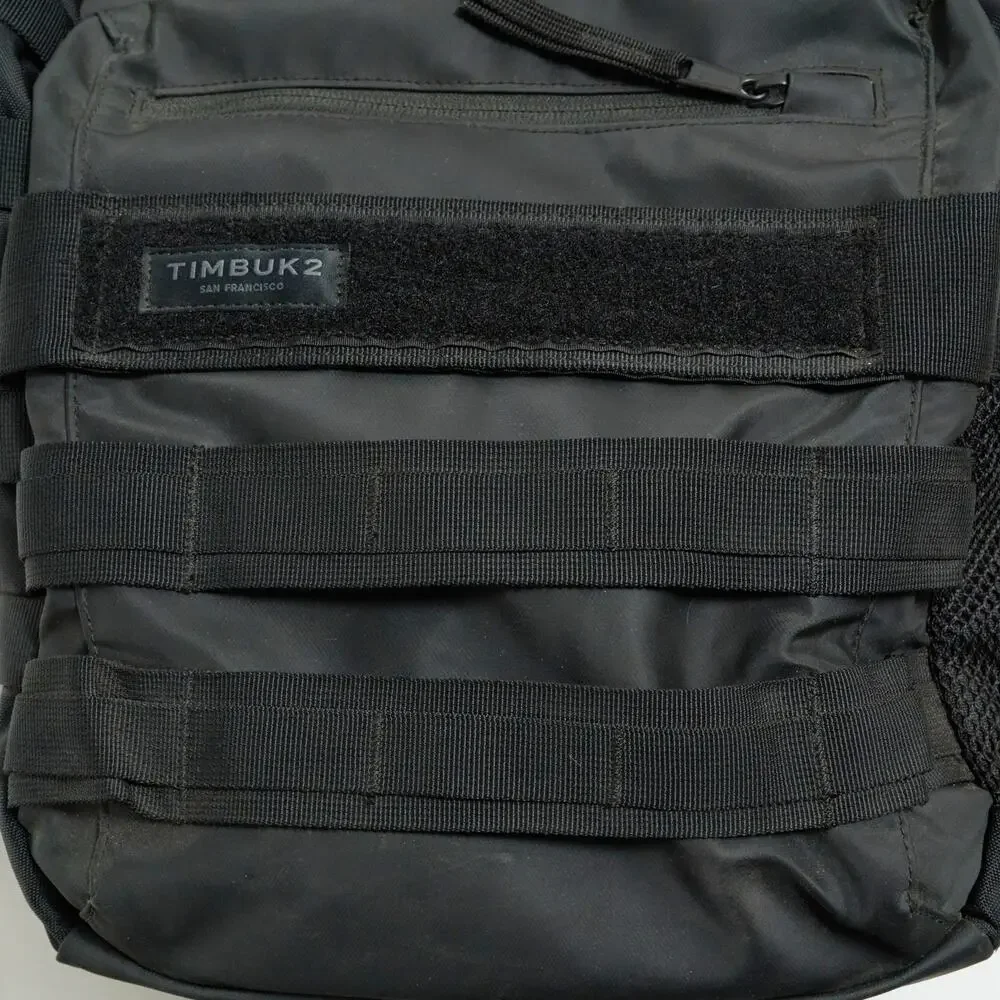 Timbuk2 Spire Laptop Backpack Black Roll Top Commuter Cycling Expandable